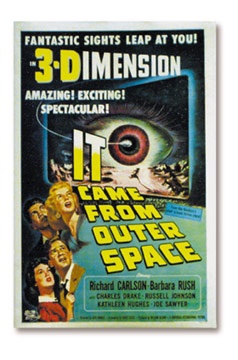 Movies - It Came From Outer Space 3-D Film Poster (27x41")