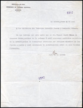 Political - 1959 Che Guevara Signed Letter