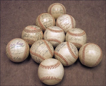 1960's Signed Baseball Collection