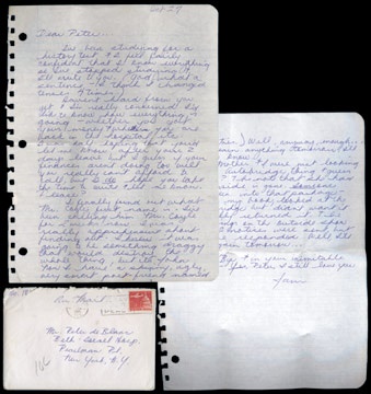 - Janis Joplin Hand Written Letter (4 pages) 1965