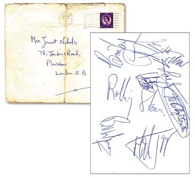 - Rolling Stones Autographs With Envelope