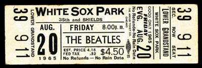 - August 20, 1965 Ticket