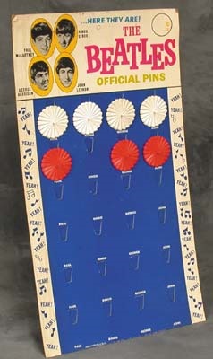 - The Beatles Pin Display (11"x19")