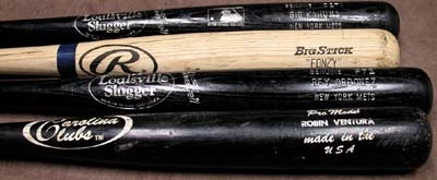 - Circa 2000 New York Mets Game Used Bat Collection (15)