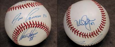 - 1988 Mark McGwire, Jose Canseco & Walt Weiss Signed Baseball