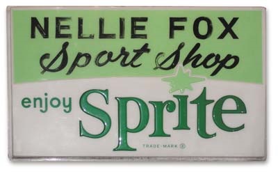 Nellie Fox Bowling Alley Actual Sign