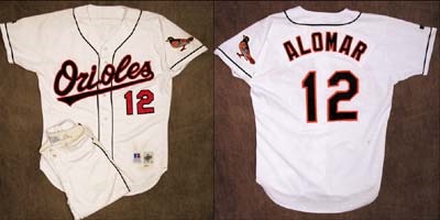 - 1998 Roberto Alomar Game Worn Uniform