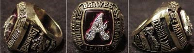 - 1991 Atlanta Braves National League Championship Ring