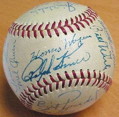 1949 Pittsburgh Pirates Team Signed Baseball w/Wagner
