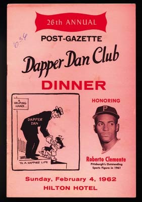 - 1962 Roberto Clemente "Dapper Dan" Awards Program