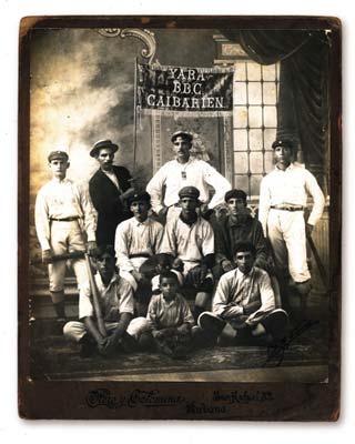 - 1890's Cuban Baseball Oversized Cabinet Photograph