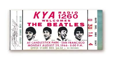 - August 29, 1966 Ticket