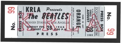 - August 28, 1966 Press Box Pass