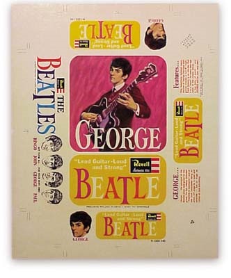 - 1960's The Beatles George Harrison Revell Model Kit Proof Sheet