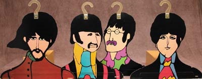 The Beatles Yellow Submarine Set of Hangers (4)