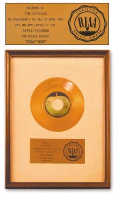 - The Beatles "Something" Gold Record Award