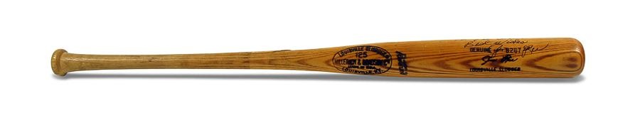 Baseball Equipment - 1977-79 James Ed Rice Game Used Bat Graded 7.5