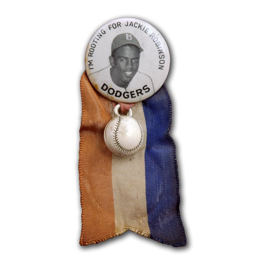"I'm Rooting for Jackie Robinson" Pin