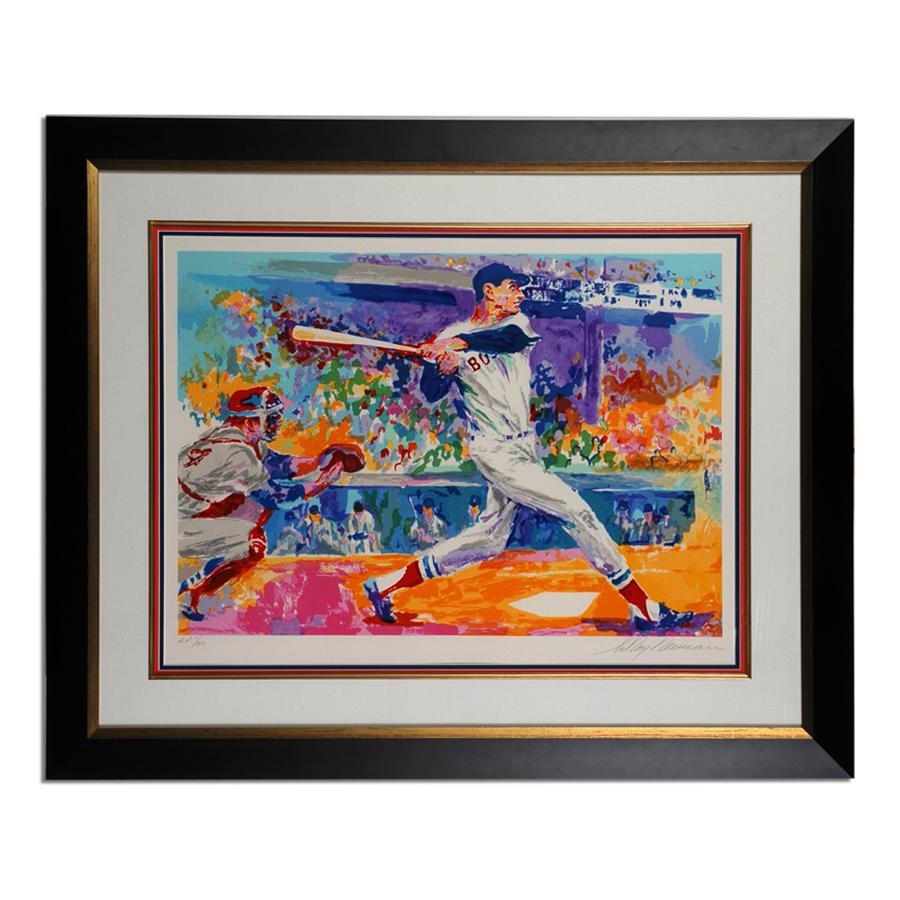 Sports Fine Art - "The Splendid Splinter" Limited Edition LeRoy Neiman Signed Serigraph (AP)