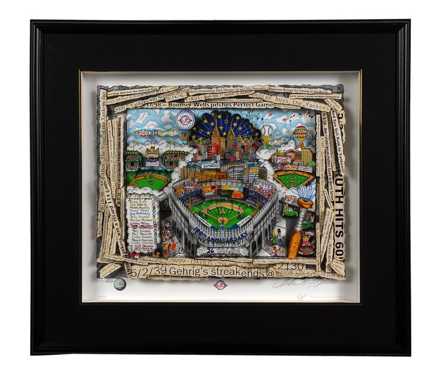 Sports Fine Art - "The Yankees: Celebrating 100 Years" by Charles Fazzino