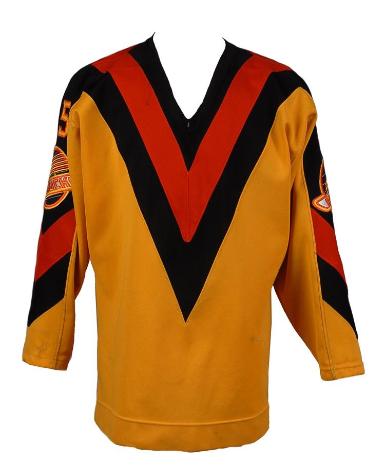 - Circa 1982-83 Garth Butcher Vancouver Canucks Game Worn Jersey
