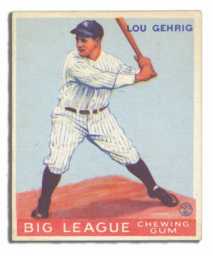 - 1933 Goudey Lou Gehrig Card