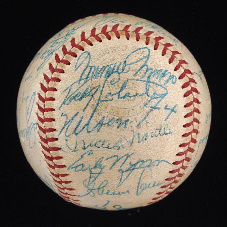 Baseball Autographs - Nellie Fox's 1959 American League All Star Team Signed Baseball