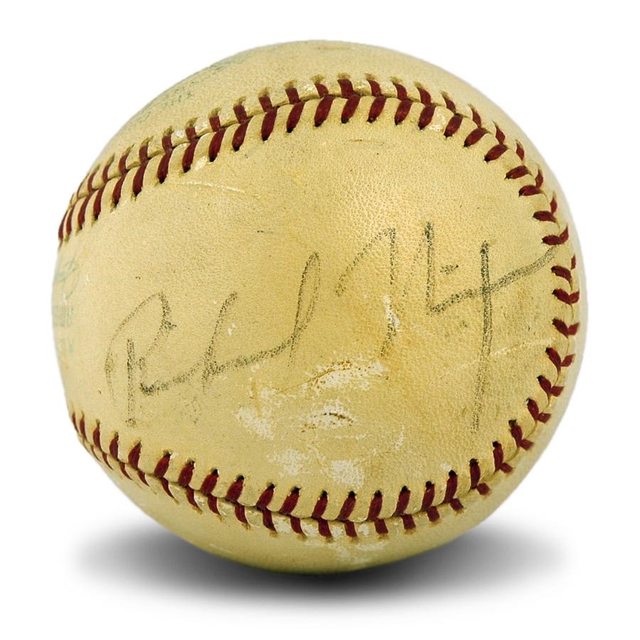 Baseball Autographs - Richard Nixon Single Signed Baseball From 1969 Opening Day In Washington