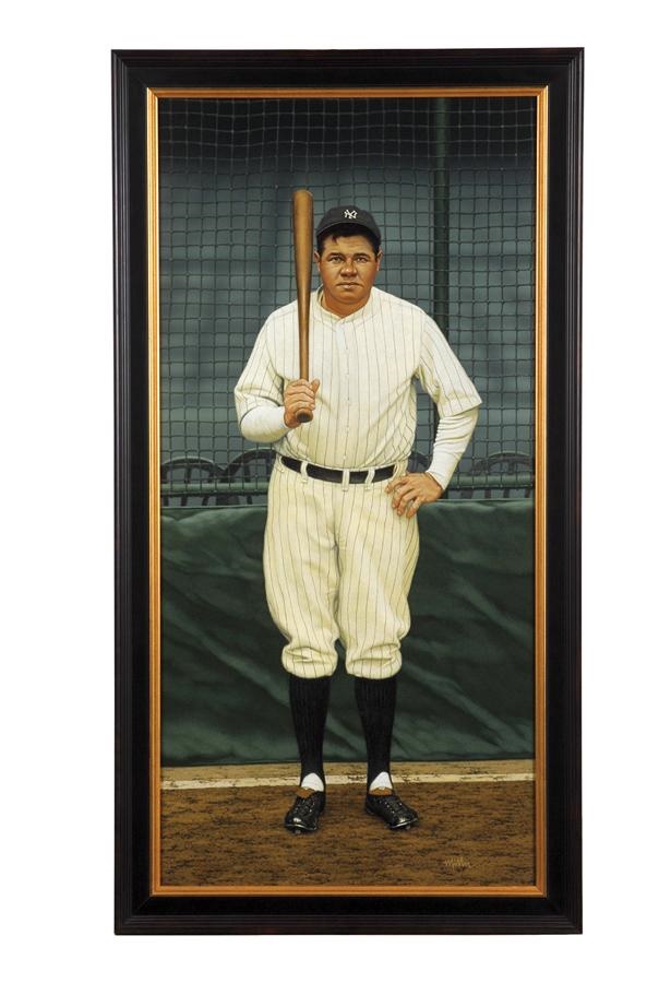Sports Fine Art - Babe Ruth Arthur K. Miller Original Painting