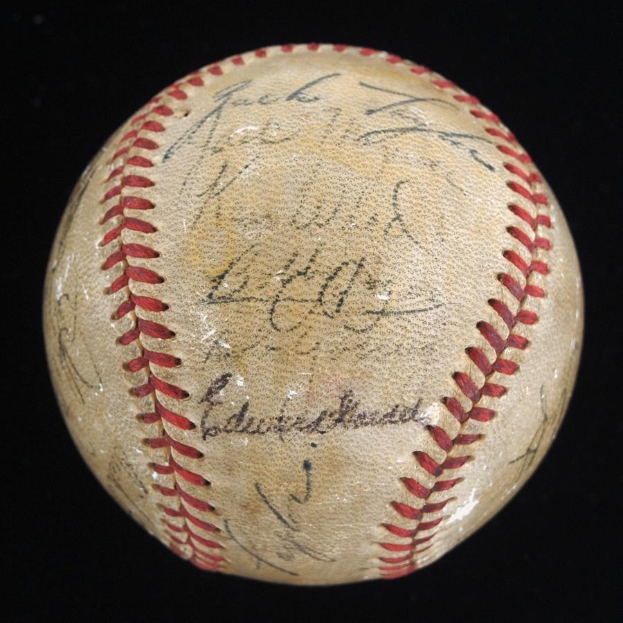 Baseball Autographs - 1951 St. Louis Browns Team Signed Baseball with Eddie Gaedel and Bill Veeck