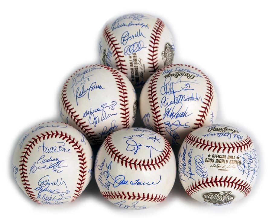 2003 New York Yankee World Series Team-Signed Baseballs (20)