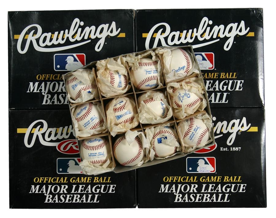 Baseball Equipment - Large Collection of Special Event Blank MLB Baseballs (175+)