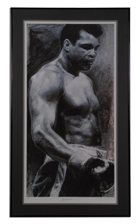 Muhammad Ali & Boxing - Muhammad Ali Signed Stephen Holland Print 373/1000