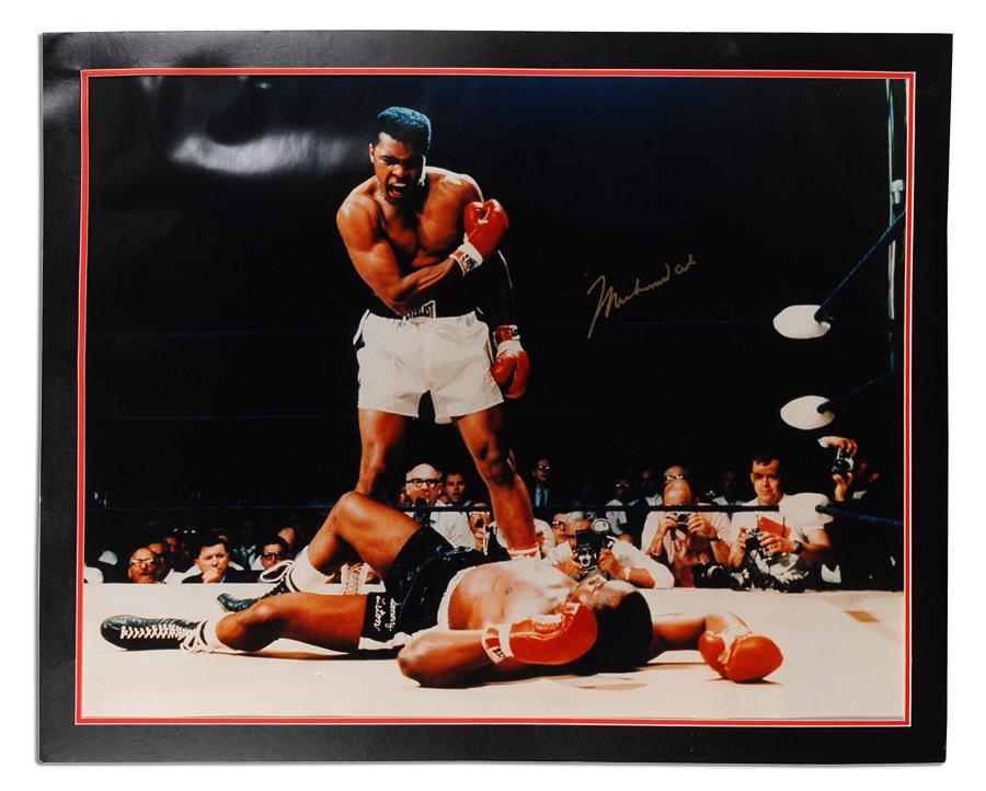 Muhammad Ali & Boxing - "Get Up and Fight" Muhammad Ali Oversized Signed Photo