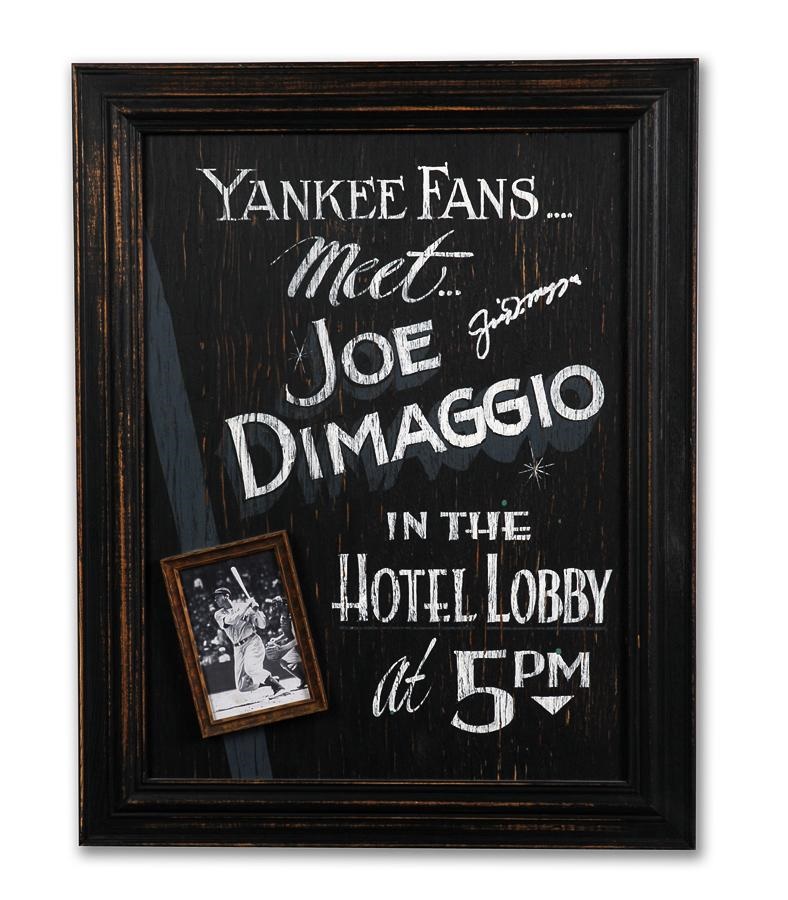 Joe DiMaggio Autographed Sign