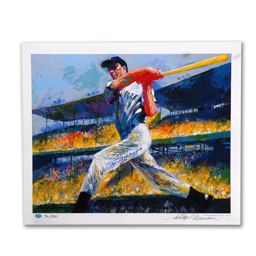 Sports Fine Art - Joe DiMaggio Signed Leroy Neiman "The Cut" Print  56/200