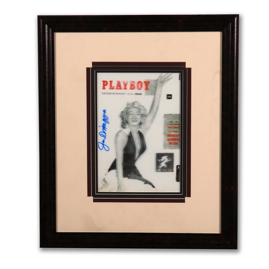 Sports Fine Art - Joe DiMaggio Signed Marilyn Monroe Playboy Cover
