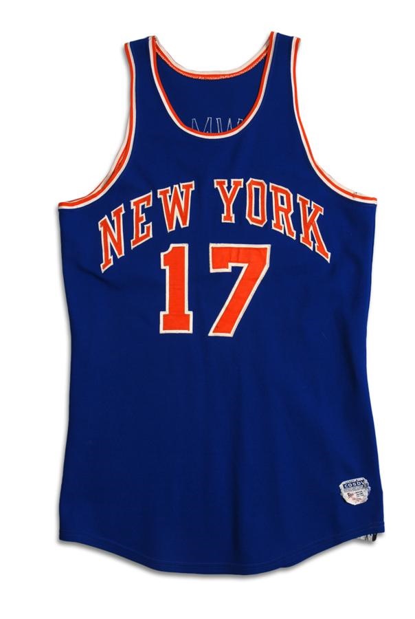 - 1969-70 Nate Bowman New York Knicks Game Worn Jersey