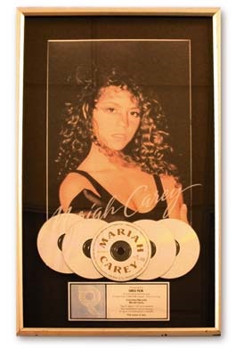 - Mariah Carey Platinum Record Award (16x26" framed)