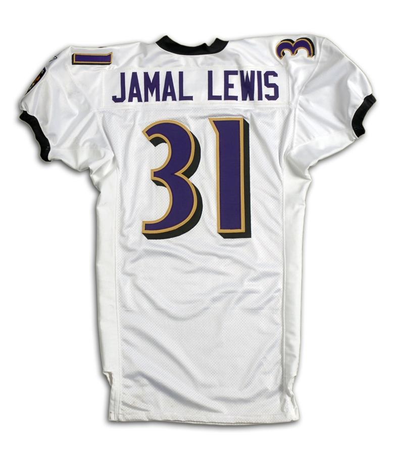 2001 Jamal Lewis Signed Game Used Baltimore Ravens Jersey