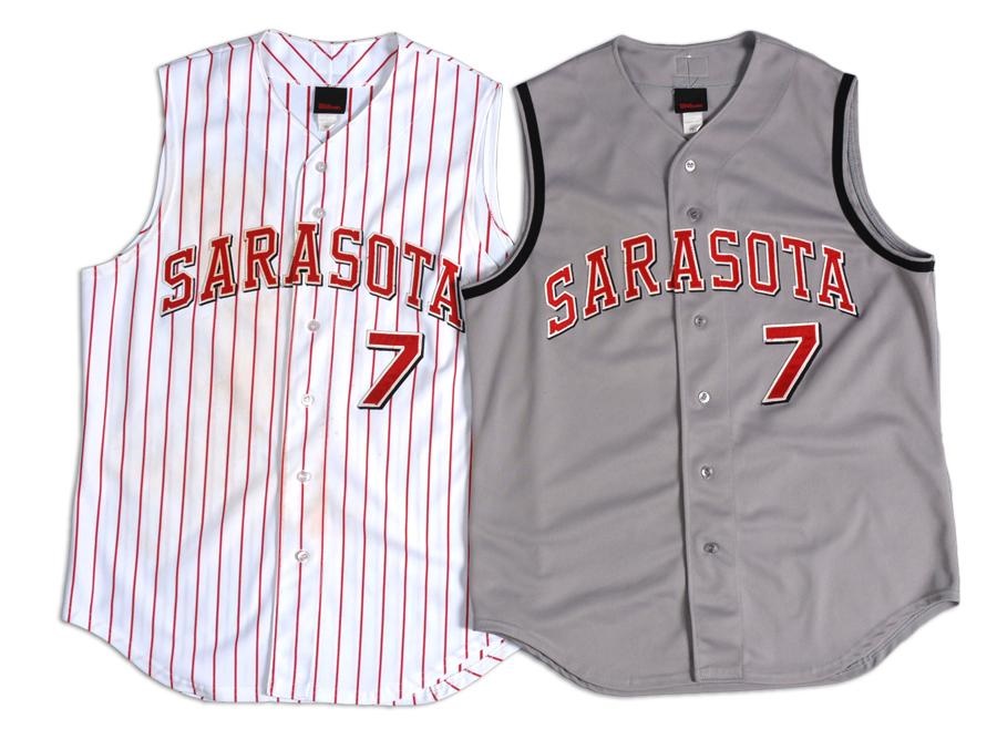 Baseball Equipment - 2006-2007 Sarasota Reds Minor League Game Used Jerseys (16)