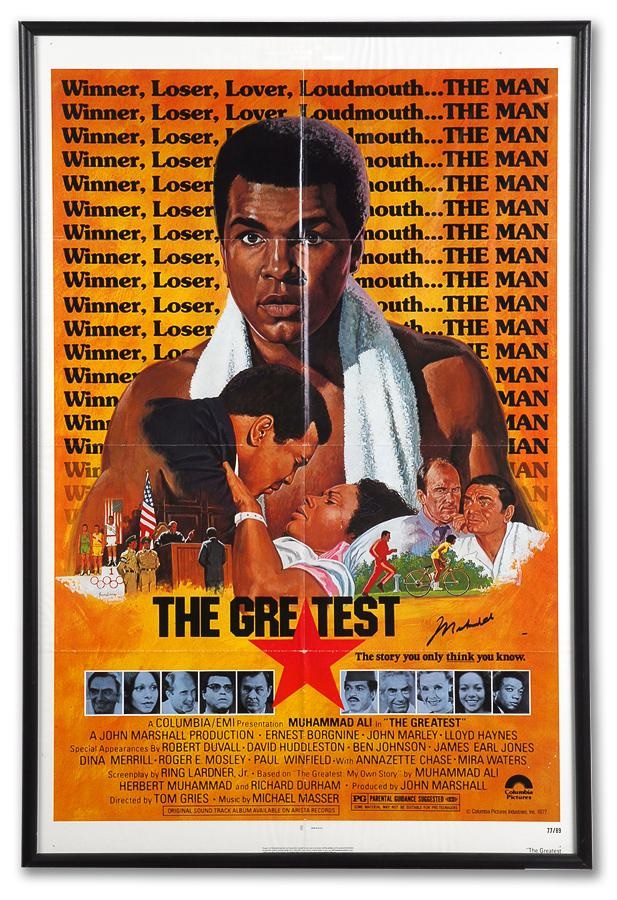 Muhammad Ali & Boxing - Muhmamad Ali Signed "The Greatest" Movie Poster