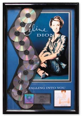 - Celine Dion Multi-Platinum Record Award