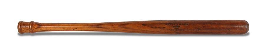 Baseball Equipment - Cira 1903 Nap Lajoie Wright & Ditson Double Knob Bat