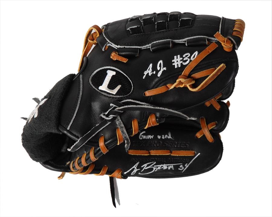 Baseball Equipment - 2005 A. J. Burnett Autographed Game Used Glove