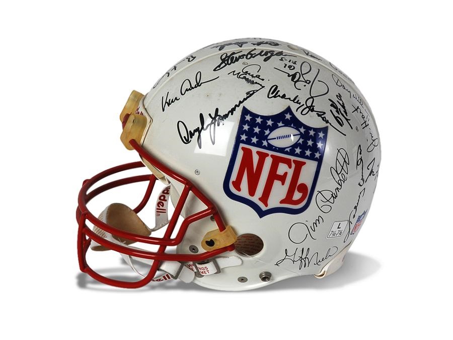 Otto Graham - Legendary Quarterbacks Signed Helmet
