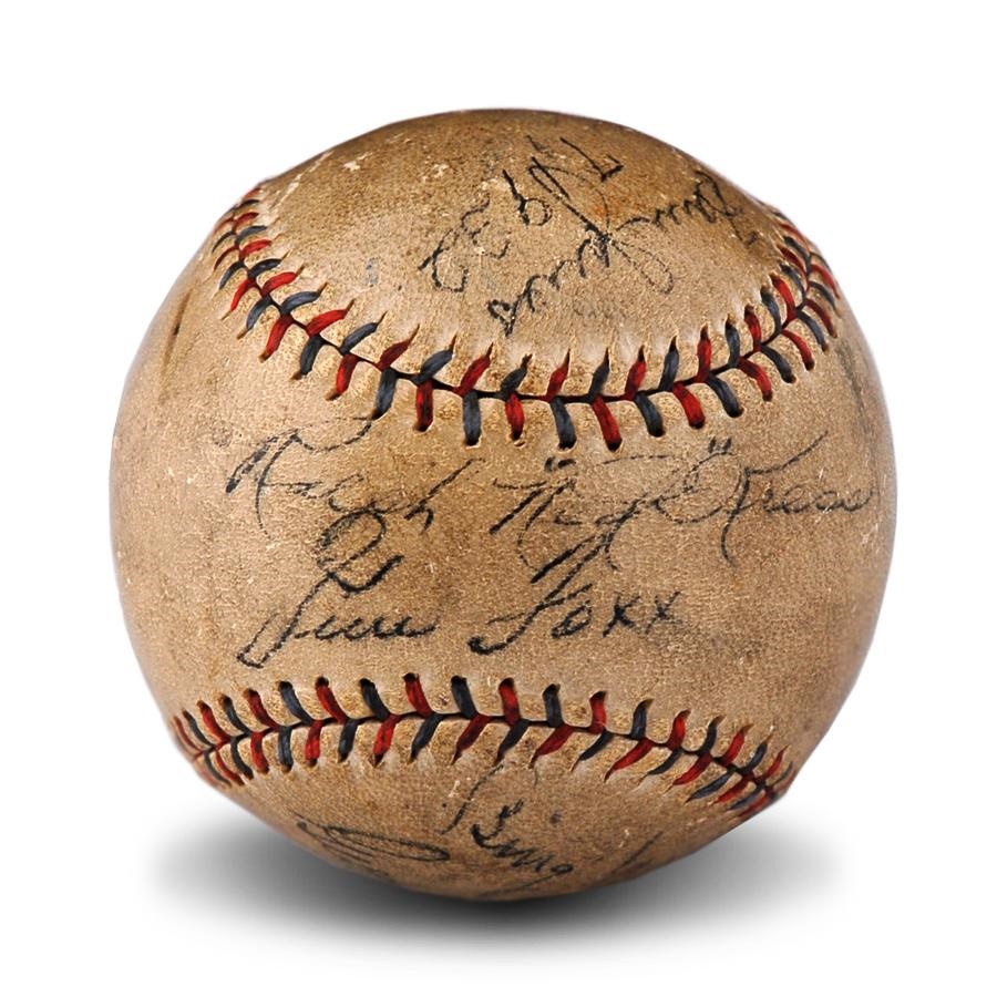 Baseball Autographs - 1932 Philadelphia Athletics Signed Baseball with Jimmie Foxx