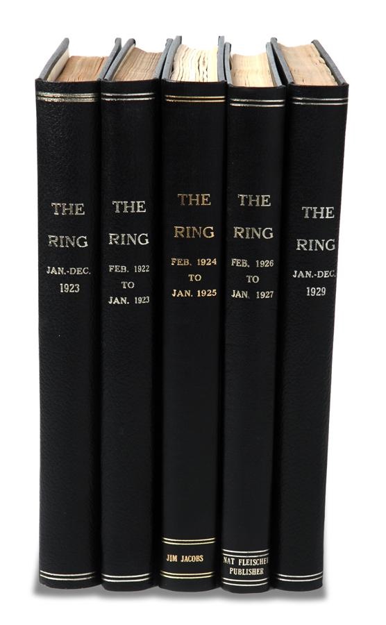 - Bound Volumes (5) of The Ring Magazine Including The First Three Years