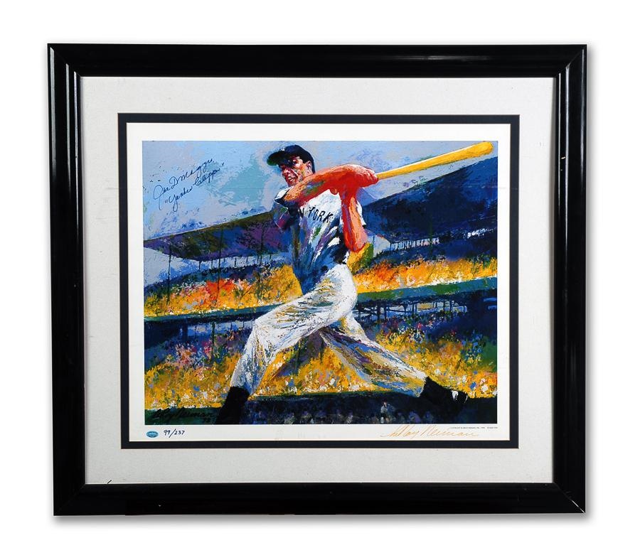 Sports Fine Art - "The DiMaggio Cut" Signed Leroy Neiman Print 99/237