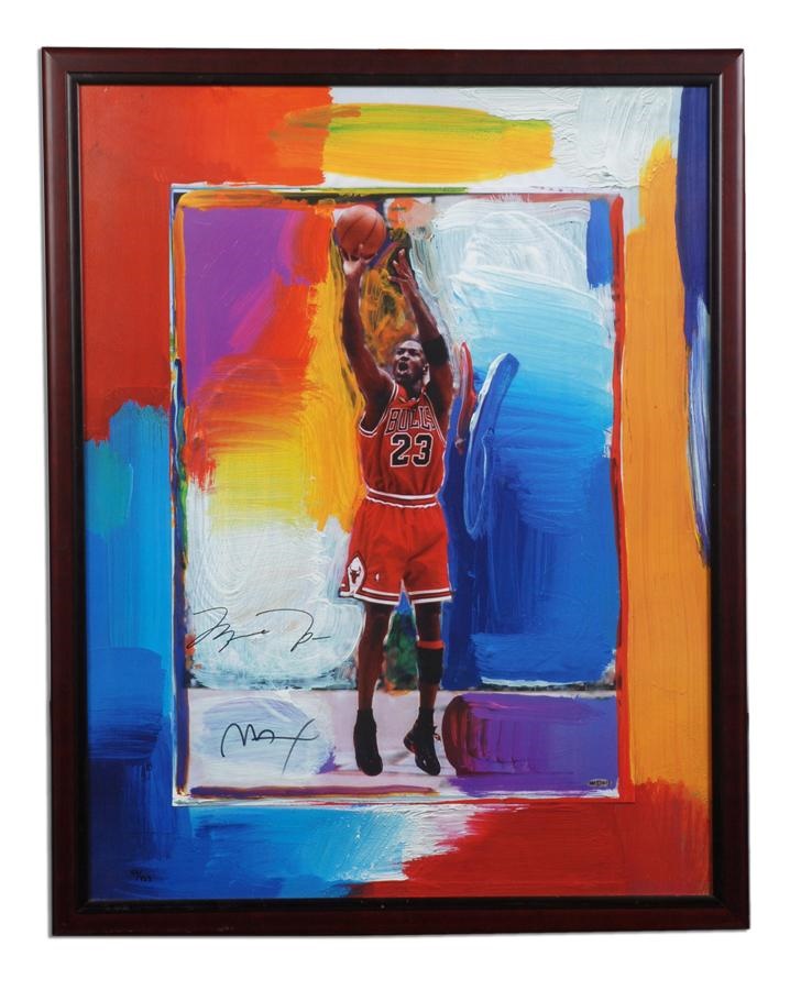 Sports Fine Art - Michael Jordan Signed Peter Max Seriograph #46/423
